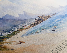 Load image into Gallery viewer, Boulders Beach, Cape Town Watercolor Beach Print, Vacation Gift, Cape Town Wall Art, Beach Painting, Beach Decor, Beach Painting
