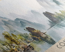 Cargar imagen en el visor de la galería, Côn Đảo, Vietnam Watercolor Beach Print, Vacation Gift, Vietnam Wall Art, Framed Canvas Print, Framed Beach Painting
