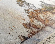 Load image into Gallery viewer, Damas Island, Chile Watercolor Beach Print, Vacation Gift, Chile Wall Art, Framed Canvas Print, Framed Beach Painting
