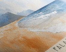 Load image into Gallery viewer, Falassarna, Greece Watercolor Beach Print, Vacation Gift, Greece Wall Art, Beach Painting, Beach Decor, Beach Painting
