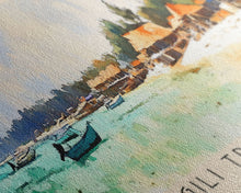 Carregar imagem no visualizador da galeria, Gili Trawangan, Indonesia Watercolor Beach Print, Vacation Gift, Indonesia Wall Art, Framed Canvas Print, Framed Beach Painting
