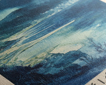 Load image into Gallery viewer, Bečići Beach, Montenegro Watercolor Print, Vacation Gift, Montenegro Wall Art, Beach Painting, Beach Decor, Large Wall Art, Wood Frame Art
