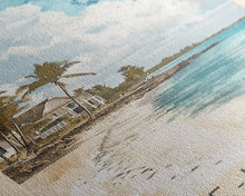 Load image into Gallery viewer, Belle-Ile Island, France Watercolor Beach Print, Vacation Gift, France Wall Art, Beach Painting, Beach Decor, Beach Painting
