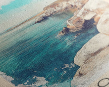 Load image into Gallery viewer, Cabo Blanco, Peru Watercolor Beach Print, Vacation Gift, Peru Wall Art, Beach Painting, Beach Decor, Beach Painting
