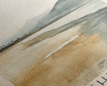 Load image into Gallery viewer, Chicama, Peru Watercolor Beach Print, Vacation Gift, Peru Wall Art, Beach Painting, Beach Decor, Beach Painting
