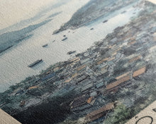 Cargar imagen en el visor de la galería, Côn Đảo, Vietnam Watercolor Beach Print, Vacation Gift, Vietnam Wall Art, Framed Canvas Print, Framed Beach Painting
