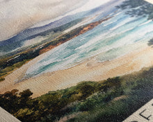 Load image into Gallery viewer, Coffee Bay, South Africa Watercolor Beach Print, Vacation Gift, South Africa Wall Art, Beach Painting, Beach Decor, Beach Painting
