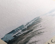 Load image into Gallery viewer, Coligny Beach, South Carolina Watercolor Print, Vacation Gift, South Carolina Wall Art, Beach Painting, Beach Decor, Large Wall Art, Wood Frame Art
