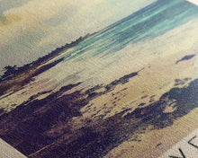 Load image into Gallery viewer, Dover Beach, Barbados Watercolor Beach Print, Vacation Gift, Barbados Wall Art, Framed Canvas Print, Framed Beach Painting
