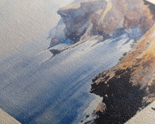 Load image into Gallery viewer, El Hierro, Spain Watercolor Beach Print, Vacation Gift, Spain Wall Art, Beach Painting, Beach Decor, Beach Painting
