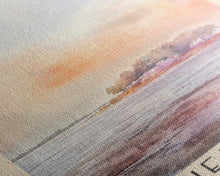 Load image into Gallery viewer, Embiez Island, France Watercolor Beach Print, Vacation Gift, France Wall Art, Framed Canvas Print, Framed Beach Painting
