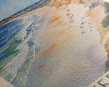 Load image into Gallery viewer, Flaherty Beach, Australia Watercolor Print, Vacation Gift, Australia Wall Art, Beach Painting, Beach Decor, Large Wall Art, Wood Frame Art
