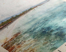 Load image into Gallery viewer, Gili Islands, Indonesia Watercolor Beach Print, Vacation Gift, Indonesia Wall Art, Beach Painting, Beach Decor, Beach Painting
