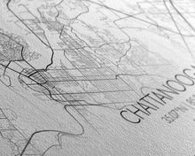 Cargar imagen en el visor de la galería, Chattanooga Street Map, Tennessee Map, Map Print, Modern Art, Wall Art, Canvas Art, Cute Room Décor, Wall Art Canvas, Trendy Wall Art
