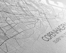 Load image into Gallery viewer, Copenhagen Street Map, Denmark Map, Map Print, Minimalist Art, Wall Art, Canvas Art, Modern Room Décor, RV Wall Décor, Gift For Pilot
