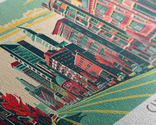 Cargar imagen en el visor de la galería, Chicago Illinois Panoramic Travel Poster Canvas Print
