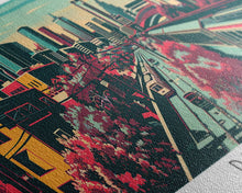 Load image into Gallery viewer, Dallas Texas Panoramic Travel Poster Canvas Print
