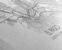 Load image into Gallery viewer, El Paso Street Map, Texas Map, Map Art, Minimalist Art, Wall Art, Canvas Art, Dorm Room Décor, Unique Room Décor, Father Gift, Prints
