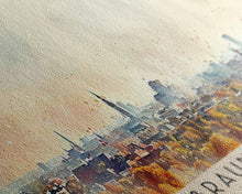 Load image into Gallery viewer, Braunschweig Germany Travel Art, City Art, Framed Canvas Print or Metal Wall Art, Europe Travel Poster, Panoramic Wall Art, Extra Wide Wall Art
