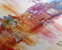 Carregar imagem no visualizador da galeria, Bristol United Kingdom Panoramic Travel Poster, Framed Canvas Print or Metal Wall Art, Travel Art, Home Decor, Panoramic Painting, Midcentury Art
