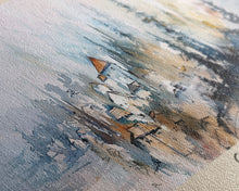 Cargar imagen en el visor de la galería, Cazin Bosnia Travel Art, City Art, Framed Canvas Print or Metal Wall Art, Europe Travel Poster, Panoramic Wall Art, Extra Wide Wall Art
