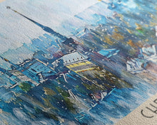 Cargar imagen en el visor de la galería, Cherkasy Ukraine Travel Art, City Art, Framed Canvas Print or Metal Wall Art, Europe Travel Poster, Panoramic Wall Art, Extra Wide Wall Art
