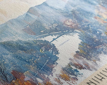 Cargar imagen en el visor de la galería, Chernihiv Ukraine Panoramic Travel Poster, Framed Canvas Print or Metal Wall Art, Travel Art, Home Decor, Panoramic Painting, Midcentury Art
