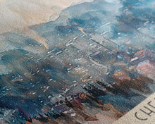 Cargar imagen en el visor de la galería, Chernivtsi Ukraine Wall Art, Panoramic Travel Poster, Panoramic Framed Canvas Print, City Wall Art, Wall Hanging Home Decor, Travel Art
