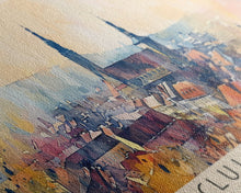 Load image into Gallery viewer, Cluj Napoca Romania Travel Print Wall Art, Panoramic City Art, Travel Art, Wall Decor, Vacation Gift, Framed Canvas Print Or Metal Art
