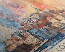 Cargar imagen en el visor de la galería, Constana Romania Wall Art, Panoramic Travel Poster, Panoramic Framed Canvas Print, City Wall Art, Wall Hanging Home Decor, Travel Art
