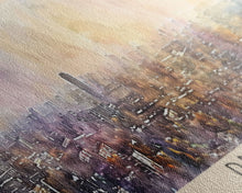 Load image into Gallery viewer, Dnipro Ukraine Wall Art, Panoramic Travel Poster, Panoramic Framed Canvas Print, City Wall Art, Wall Hanging Home Decor, Travel Art
