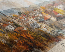 Load image into Gallery viewer, Doboj Bosnia Travel Print Wall Art, Panoramic City Art, Travel Art, Wall Decor, Vacation Gift, Framed Canvas Print Or Metal Art
