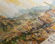 Load image into Gallery viewer, Elche Spain Travel Art, City Art, Framed Canvas Print or Metal Wall Art, Europe Travel Poster, Panoramic Wall Art, Extra Wide Wall Art
