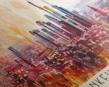 Carregar imagem no visualizador da galeria, Frankfurt Germany Travel Print Wall Art, Panoramic City Art, Travel Art, Wall Decor, Vacation Gift, Framed Canvas Print Or Metal Art
