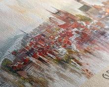 Load image into Gallery viewer, Gdansk Poland Travel Print Wall Art, Panoramic City Art, Travel Art, Wall Decor, Vacation Gift, Framed Canvas Print Or Metal Art
