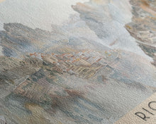 Load image into Gallery viewer, Rio Tinto Panoramic Travel Poster, Framed Canvas Print or Metal Wall Art, Travel Art, Home Decor, Panoramic Painting, Midcentury Art
