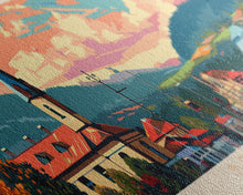 Load image into Gallery viewer, Bratsk Russia Travel Print Wall Art, Panoramic City Art, Travel Art, Wall Decor, Vacation Gift, Framed Canvas Print Or Metal Art
