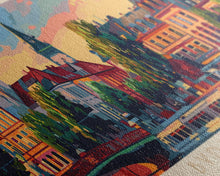 Carregar imagem no visualizador da galeria, Bydgoszcz Poland Travel Art, City Art, Framed Canvas Print or Metal Wall Art, Europe Travel Poster, Panoramic Wall Art, Extra Wide Wall Art
