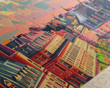 Cargar imagen en el visor de la galería, Copenhagen Denmark Travel Print Wall Art, Panoramic City Art, Travel Art, Wall Decor, Vacation Gift, Framed Canvas Print Or Metal Art
