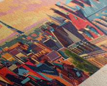 Load image into Gallery viewer, Dijon France Travel Art, City Art, Framed Canvas Print or Metal Wall Art, Europe Travel Poster, Panoramic Wall Art, Extra Wide Wall Art
