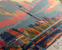 Load image into Gallery viewer, Dortmund Germany Wall Art, Panoramic Travel Poster, Panoramic Framed Canvas Print, City Wall Art, Wall Hanging Home Decor, Travel Art
