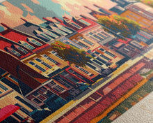 Load image into Gallery viewer, Esbjerg Denmark Travel Art, City Art, Framed Canvas Print or Metal Wall Art, Europe Travel Poster, Panoramic Wall Art, Extra Wide Wall Art
