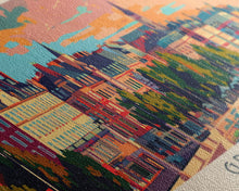 Load image into Gallery viewer, Gdansk Poland Travel Print Wall Art, Panoramic City Art, Travel Art, Wall Decor, Vacation Gift, Framed Canvas Print Or Metal Art
