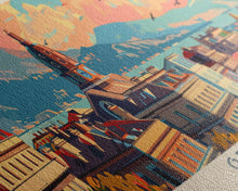 Carregar imagem no visualizador da galeria, Genoa Italy Travel Art, City Art, Framed Canvas Print or Metal Wall Art, Europe Travel Poster, Panoramic Wall Art, Extra Wide Wall Art
