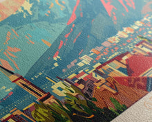 Load image into Gallery viewer, Getafe Spain Panoramic Travel Poster, Framed Canvas Print or Metal Wall Art, Travel Art, Home Decor, Panoramic Painting, Midcentury Art
