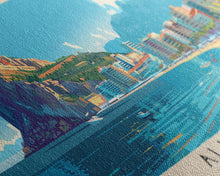 Carregar imagem no visualizador da galeria, Alicante Spain Travel Print Wall Art, Panoramic City Art, Travel Art, Wall Decor, Vacation Gift, Framed Canvas Print Or Metal Art
