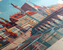 Carregar imagem no visualizador da galeria, Arad Romania Travel Art, City Art, Framed Canvas Print or Metal Wall Art, Europe Travel Poster, Panoramic Wall Art, Extra Wide Wall Art
