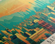 Load image into Gallery viewer, Barcelona Spain Travel Print Wall Art, Panoramic City Art, Travel Art, Wall Decor, Vacation Gift, Framed Canvas Print Or Metal Art
