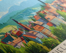 Cargar imagen en el visor de la galería, Bielsko Biala Poland Travel Art, City Art, Framed Canvas Print or Metal Wall Art, Europe Travel Poster, Panoramic Wall Art, Extra Wide Wall Art
