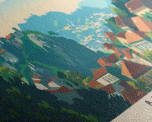 Load image into Gallery viewer, Braga Portugal Travel Art, City Art, Framed Canvas Print or Metal Wall Art, Europe Travel Poster, Panoramic Wall Art, Extra Wide Wall Art
